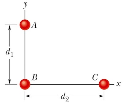 Three point particles